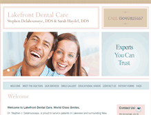 Tablet Screenshot of mylakeviewdentist.com